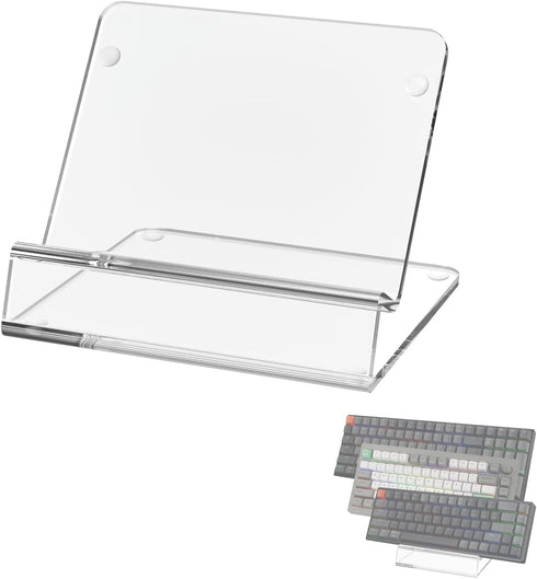 Geekria Keyboard Stands, Mechanical Keyboard Display Stand Acrylic Keyboard Stand Transparent Acrylic Keyboard Stand Gaming Keyboard Display Holde...