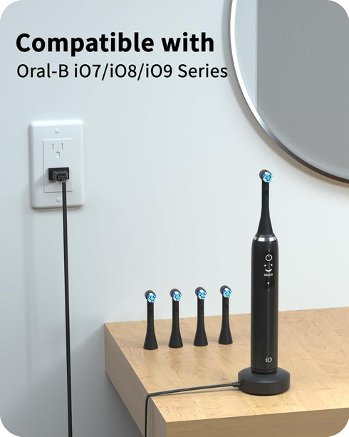 Charger for Oral B iO Series Charger Base Compatible with Oral B iO Series 9/8/7 Magnetic Charger for Oral B iO Series Electric Toothbrush with 5....