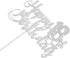 Silver Glitter Happy 18th Birthday Cake Topper - 18th Birthday Cake Topper, 18th Birthday Party Decoration...