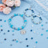 SUNNYCLUE 400Pcs 5 Colors Blue Square Glass Beads Blue Glass Cube Bead AB Color Faceted Transparent Glass Crystal Blue Cube Tiny Spacer Bead for J...