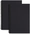 LABUK 2 Pack A5 Unlined Notebooks 100 Pages Spiral Notebook Blank Sketchbook Pad Soft Cover Kraft Journal 8.3x5.5 Inches Memo Notepads Diary Plann...