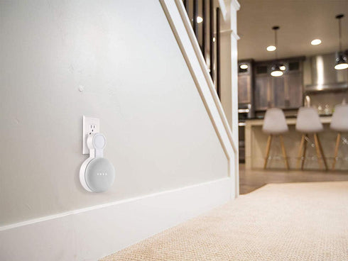 Outlet Wall Mount Holder for Google Nest Mini and Google Home Mini, A Space-Saving Accessories with Cord Management for Google Mini Smart Speaker,...