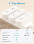 meross WiFi Dual Smart Plug, Smart Outlet Supports Apple HomeKit, Siri, Alexa, Google Assistant & SmartThings, Voice & Remote Control, 10A, Timer,...
