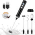Milk Frother Handheld, Bauihr USB Rechargeable Electric Foam Maker with 3 Heads, 3 Adjustable Speeds Mini Milk Foamer for Latte, Cappuccino, Coffe...