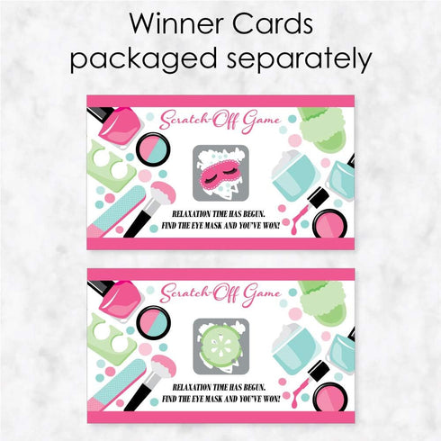 Big Dot of Happiness Spa Day - Girls Makeup Party Game Scratch Off Cards - 22 Count...