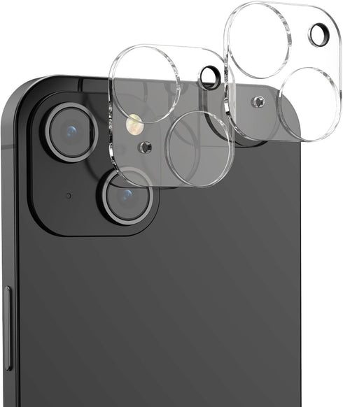 kwmobile Camera Lens Protector Compatible with iPhone 15 (2 Pack) - Clear Tempered Glass Phone Lenses Protectors......