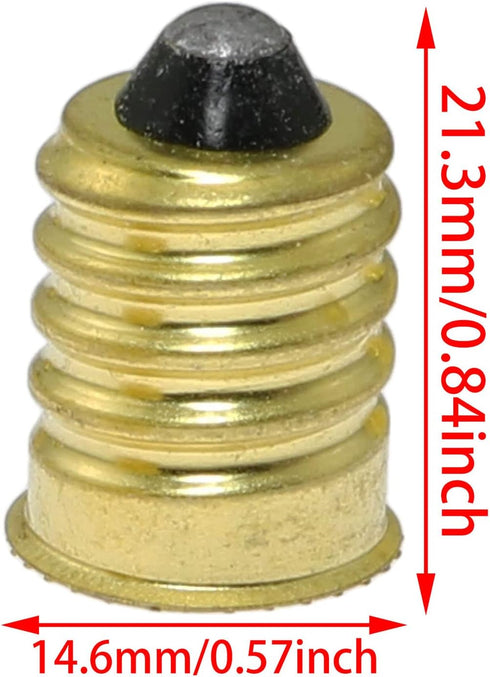 E14 to E12 Adapter SQXBK 8PCS Gold European Base to Candelabra Screw Lamp Adapter E14 to E12 Light Socket Reducer...