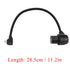 QIANRENON 90° Micro USB Panel Flush Mount Waterproof Extension Cable Micro USB 5 Pin Right Angle Male to Female Connector for Fixied on Dashboard ...