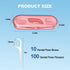 10 Pack Flosser Dispenser Dental Floss Case, Mini Floss Picks, Professional Toothpicks with Travel Case, Travel Purse Essentials for Teeth Cleanin...