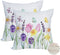 2 Pack Waterproof Spring Floral Pillow Covers 16x16 Inch Pink Tulip Flower Lavender Butterfly Throw Pillow Covers Outdoor Spring Summer Farmhouse ...