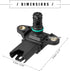 Motoforti Engine Oil Pressure Sensor, for BMW X6 2008-2009, Plastic, No.13627560063/13627585492, Black...