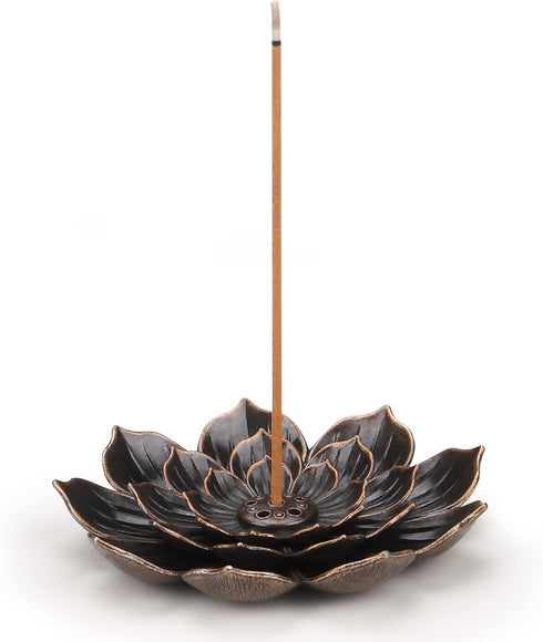 Incense Burner - Incense Stick Holder 5 Incense Holes with Detachable Ash Catcher...