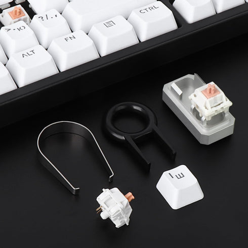 RUNJRX Switch Opener for Cherry MX Akko Gateron TTC Kailh Panda Mechanical Keyboard Switches(Silver?...