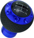 Abfer Leather Shift Knob 5 Speed Car Gear Shifter Knobs Round Stick Shifting Lever Fit for Most Vehicle, Blue...