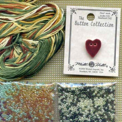 Vino Bianco Beaded Counted Cross Stitch Kit Mill Hill MH147101 Buttons & Beads 2007 Spring...