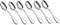 HornTide 6-Piece Mini Tea Spoon Set Dessert Coffee Spoon Flatware Stainless Steel Mirror Polishing 5.5-Inch 14cm...
