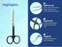 Bent Handle Curved Embroidery Scissors 6 Inch Curved Applique Scissors for Machine Embroidery & Fabric Stitches by Artman Instruments...