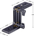 Universal Flex Tilt Head Z Mount Bracket Arca-Swiss Tripod Head Quick Release Plate Mounting for Monopod Slider Rail Cage Rig Stabilizer Gimbal Co...
