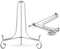 TR-LIFE Plate Stands for Display - 4 Inch Plate Holder Display Stand + Metal Easel Stand for Picture Frame, Decorative Plates, Photo, Book, Collec...