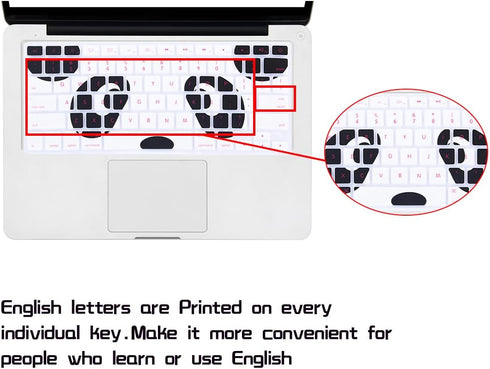 HRH Silicone Keyboard Cover Skin for MacBook Air 13,for Macbook Pro 13/15/17 (with or w/out Retina Display, 2015 or Older Version)&for iMac Older,...