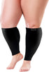 BAMS Plus Size Calf Compression Sleeve for Women & Men, Viscose from Bamboo Extra Wide Leg Support for Shin Splints, Leg Pain Relief and Support, ...