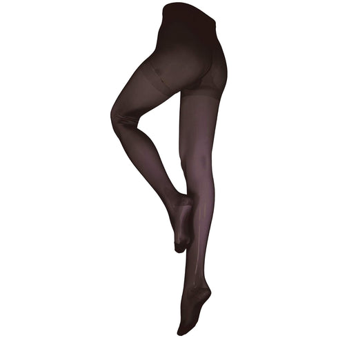 NuVein Compression Pantyhose, 15-20 mmHg Support, Women's Sheer Nylon Hosiery Tights, Closed Toe, Black, Medium...