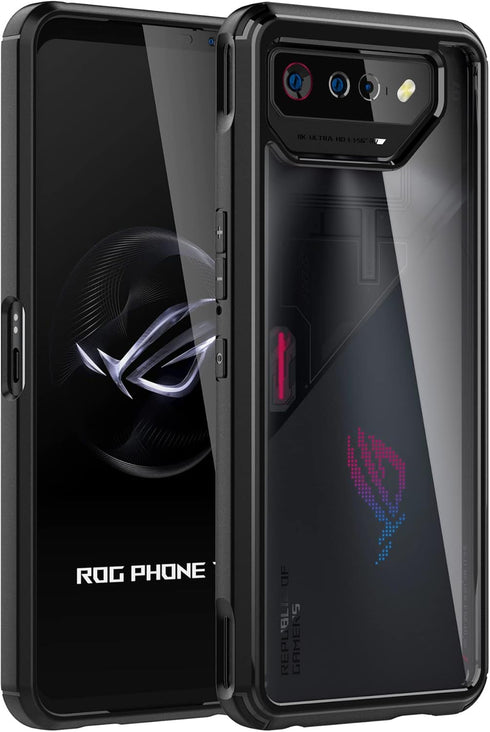 Foluu for Asus ROG Phone 7/ROG 7 Ultimate Case, Hard PC Back & Soft TPU Bumper Protective Shockproof Scratch Resistant Case for Asus ROG Phone 7/R...