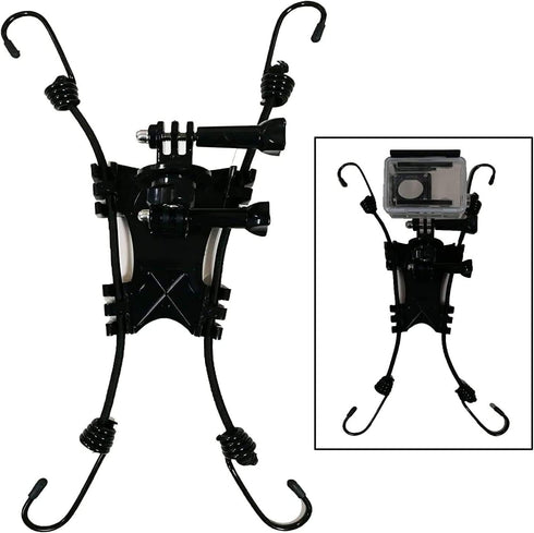 Universal Chain Link Cargo net Mount for Inflatable Kayak Fishing Kayak for Action Camera (Gopro) /Smartphone/Digital Camera Mounting, Record All ...