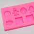 9-Cavity Silicone Cartoon Fondant Mold for Cake Decorating, Candy Making, and Resin Crafts - Chocolate, Gum Paste Tray, and Resin Casting...