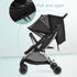 2 in 1 Net Baby Stroller Sun Shades with Zipper Window, Universal Mesh Travel Breathable See Through Outdoor Walking Beach Parasol Windproof Prote...