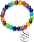 Teacher Appreciation Gifts Bracelets 7 Chakra Healing Beads Bracelet Graduation Jewelry for Teacher...