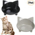 Cat Food Bowl, Non-Slip, Safe Melamine Material, Anti-Skid Base, Shallow Design, Dishwasher-Safe, 14.5cm Diameter...