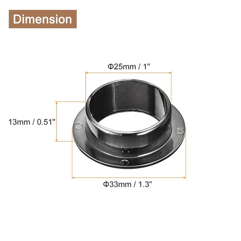 uxcell 4Pcs Cable Hole Cover, 1 inch(25mm) ABS Office Desk Cable Wire Cord Grommet Cable Cord Organizer for Office Desktop Wire, Black...