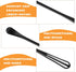 2 in 1 Mini Whisk, 2 Pcs Multifunctional Small Whisk, Tiny Whisk Wisking Tool Small Mixing Balloon Whisk Long Handle Mini Spoon Manual Whisk Tool ...