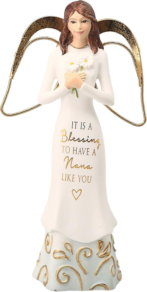 Pavilion Gift Company It is A Blessing to Have A Nana Like You - 5.5 Inch Angel Figurine, White...