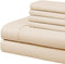 Home Collection Micro Caress Luxurious Sheet Set, 90GSM 4 -Piece Cal King Size with 2 Additional Pillowcase, Cream Color...