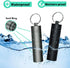 3 Packs Portable Keychain Pill Holder Case, EFFIET 3 Compartments Metal Pocket Emergency Pill Container Dispenser Box Outdoor Medicine Bottle Tin ...