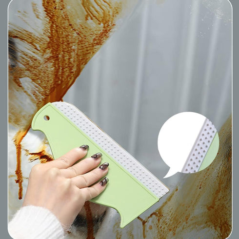 3 Pack Silicone Glass Shower Squeegee, Mirror Cleaner Kitchen Sink Cleaner for Glass Doors Window Cleaning and Mirror Squeegee...