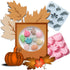 OURASHERO 2 Pack Fall Harvest Thanksgiving Chocolate Molds Autumn Pumpkin Acorn Maple Leaves Silicone Molds Fall Candy Resin Baking Mold Soap Mold...