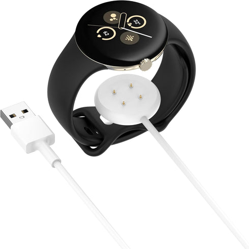 Miimall Replacement Charger for Pixel Watch 2 Charger, Wireless Pixel Watch 2 Charging Cable, USB-A Magnetic Wireless Charging Google Pixel Watch ...