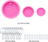 3pc Glossy Resin Silicone 1.5in 2in 2.5in Circle Molds Pet Cat Tag DIY Keychain Mould with 10PC Key Ring(DY0079+DY0080+DY0260)...