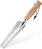 WORKPRO 12.5" Weeder Puller Tool with Wood Handle, 4-in-1 Polished Stainless Steel Garden Trowel, Hori Hori Garden Knife for Easy Weeder Removal, ...