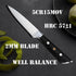 Paring Knife 3.5 inch Small Kitchen Knife Manual Sharpened 5Cr15Mov Stainless Steel Fruit Knife Full Tang with 3 Rivets in Ergonomic Pakkawood Han...