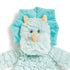 Darcy Dinosaur Aqua Blue Children's Plush Rattle Blankie...