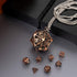 Mini Metal Dice Set with Copper Hollow Octopus D20 Necklace Dice Case DND Gift Tiny Small Dice Set D&D Portable 9PCS Dice Set...