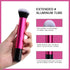 BS-MALL Makeup Brushes 16 Pcs Purple Short Handle Travel Makeup Brus Set with 1 Triangle Puff (HotPink)...