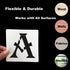 2 Inch Alphabet Letter Stencils for Painting - 70 Pack Letter and Number Stencil Templates with Signs for Painting on Wood, Reusable Alphabet and ...