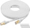 DEFACE Cat 8 Ethernet Cable 40 Ft Cat8 Internet Cable Flat Gigabit High Speed Shielded RJ45 LAN Cable for PS4, Xbox, Router, Modem, Gaming, White...