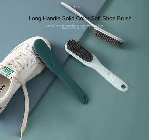 Household Cleaning Brush Soft Bristle Laundry Brush Shoe Stain Remover Brush Comfort Grip Nylon Brushes for Fabric Clothes Carpet Floor Pack of 2 ...