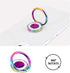 Rainbow Glitter Bling Bling Phone Ring Holder,Iridescent Sparkle Phone Ring Kickstand,Cell Phone Finger Ring Grip for Almost All Phones,Pad...